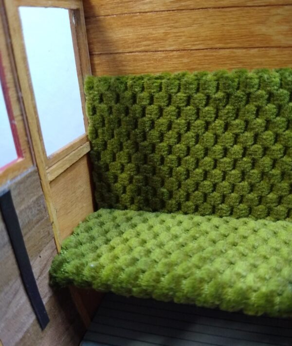 Builders Yard End of the Line Sale Green textured fabric 1