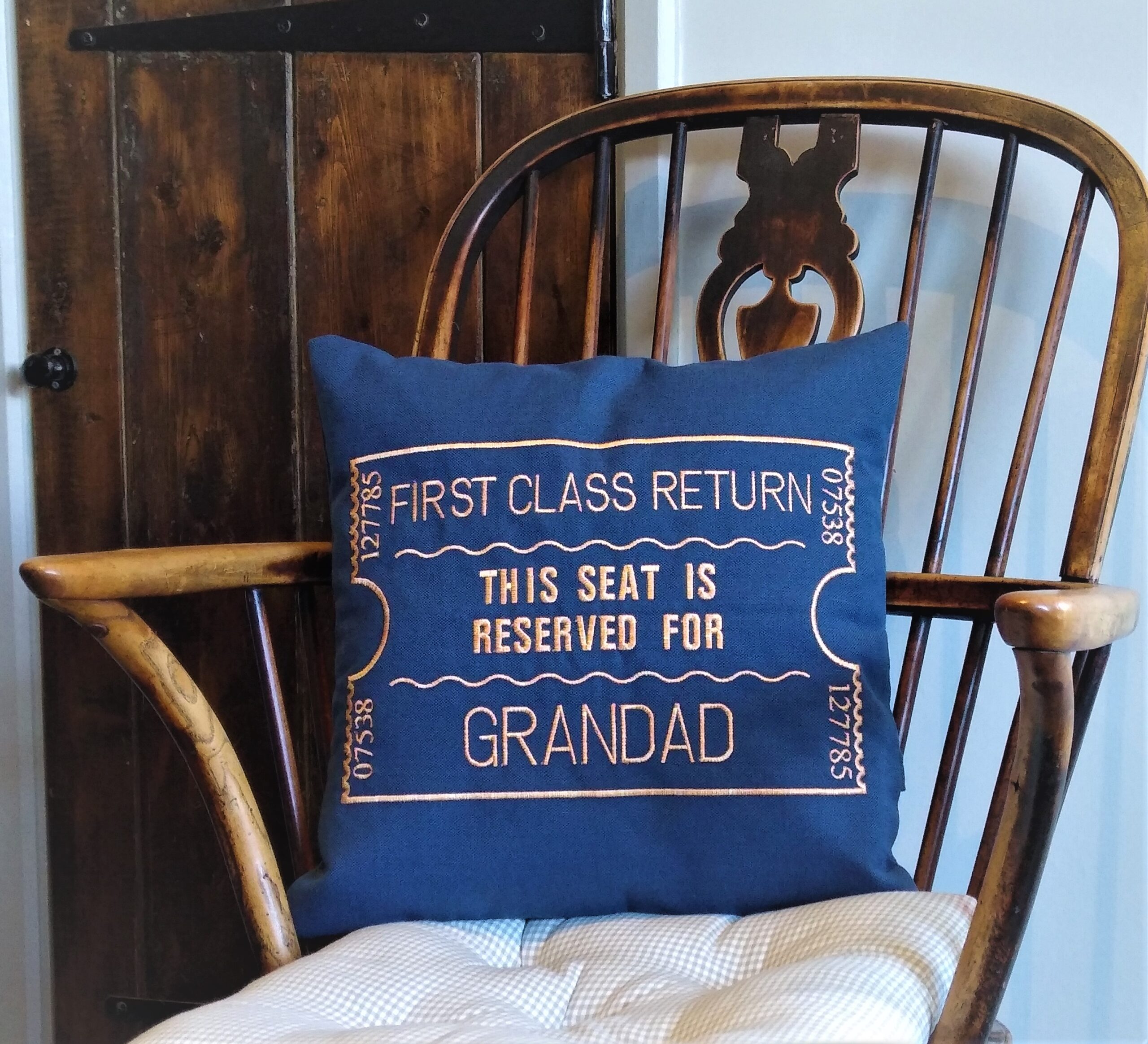 Giftshop Blue Grandad scatter cushion