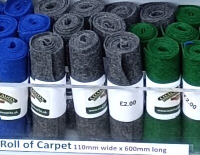 Rolls of carpet