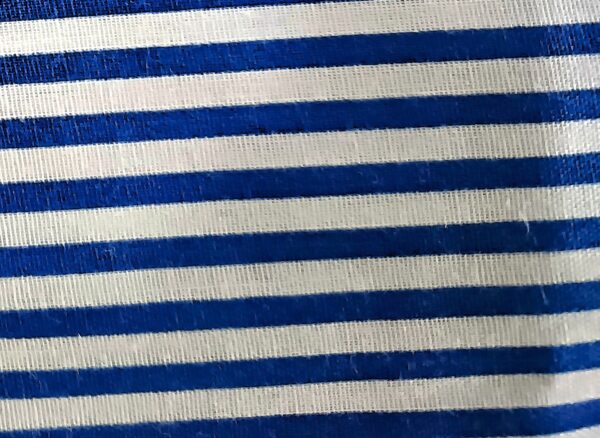 Blue fabric for Costermonger cart